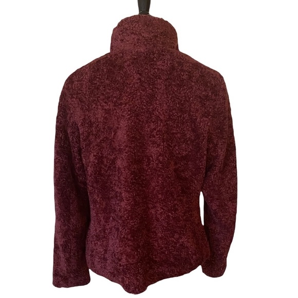 Pendleton Women’s Jacket Deep Pile Full Zip. Size Medium Burgundy Color - Picture 6 of 12